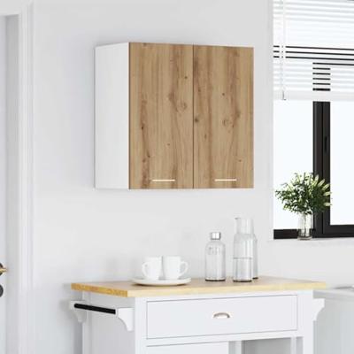 Keukenwandkast 60x31x60 cm spaanplaat ambachtelijk eikenkleurig