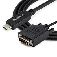 StarTech.com 1 m USB-C naar DVI-D adapterkabel - USB Type-C naar DVI kabel - M/M - 1920x1200 (CDP2DVIMM1MB) - thumbnail