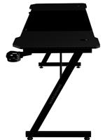 Bureau Gaming Mars Gaming ERGO Zwart 160 x 60 cm - thumbnail