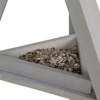 TRIXIE NATURA VOEDERHUIS MET STANDAARD EN 4 SILO'S GRENEN GRIJS / WIT 46X46X35/135 CM - thumbnail