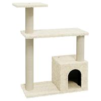 VidaXL Kattenkrabpaal met sisal krabpalen 70 cm crèmekleurig - thumbnail