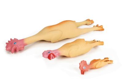 Latex kip klein hondenspeelgoed