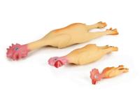 Latex kip klein hondenspeelgoed - thumbnail