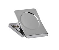 Papierklem maul magnetisch vierkant 40mm zilver | 12 stuks - thumbnail
