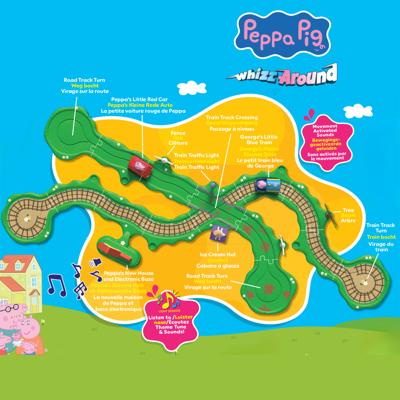 Gear2Play Peppa pig whizz around - peppa's rondweg door de stad speelset