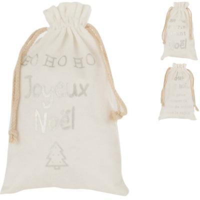 J-Line tas kerst frans 28 cm 3 assorti | 36 stuks