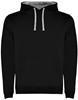 Roly RY1067 Men´s Urban Hooded Sweatshirt - Black 02/Heather Grey 58 - M - thumbnail
