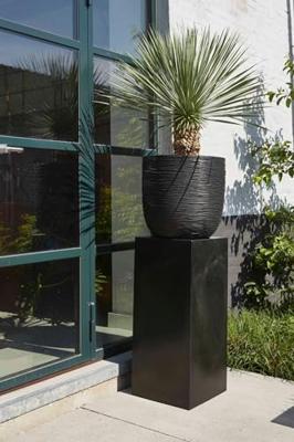 Capi Pilaar Smooth 36x36x79cm Zwart Capi Pilaar Smooth 36x36x79cm Zwart