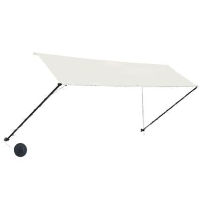 VidaXL Luifel uittrekbaar met led 350x150 cm crème
