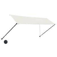 VidaXL Luifel uittrekbaar met led 350x150 cm crème - thumbnail