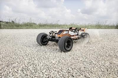 Carson Modellsport King of Dirt 2.0 Oranje, Zwart 1:8 RC auto Elektro Buggy 100% RTR 2,4 GHz Incl. accu, oplader en batterijen voor de zender
