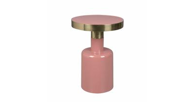 Zuiver Ronde Bijzettafel 'Glam' 36cm, kleur Roze Zuiver Ronde Bijzettafel 'Glam' 36cm, kleur Roze