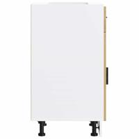 Keuken onderkast "Porto" bewerkt hout artisanaal eikenkleur - thumbnail