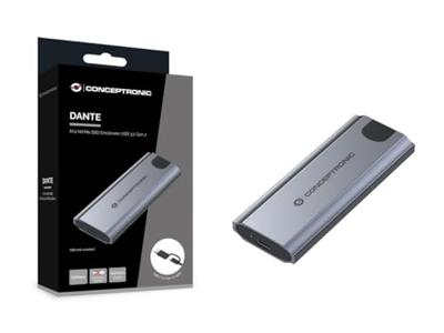 Conceptronic DANTE05G behuizing voor opslagstations SDD-behuizing Grijs M.2 Conceptronic DANTE05G behuizing voor opslagstations SDD-behuizing Grijs M.2