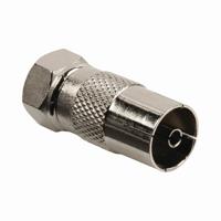 Nedis Satelliet- en Antenne-Adapter | F-Male naar IEC Female | 1 stuks - CSGB41952ME CSGB41952ME - thumbnail