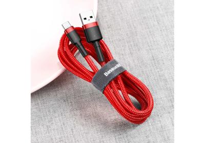 Baseus Cafule USB-kabel USB 2.0 0,5 m USB A USB C Rood