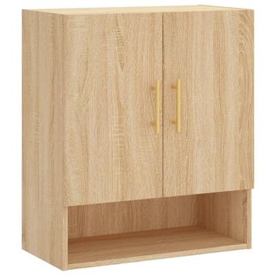 Wandkast 60x31x70 cm bewerkt hout sonoma eikenkleurig
