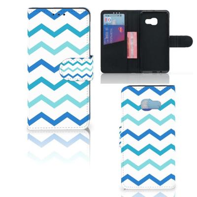 Samsung Galaxy A3 2017 | Telefoon Hoesje | Zigzag Blauw
