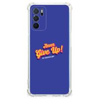 OPPO A16 | A16s | A54s Telefoonhoesje met tekst Never Give Up - thumbnail