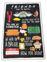 Sherpa deken - FRIENDS - 100 x 150 cm - thumbnail