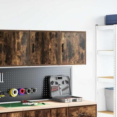 Garagewandkasten 2 st Spaanplaat gerookt eikenhout Garagewandkasten 2 st Spaanplaat gerookt eikenhout