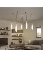 Light depot - plafondkap metaal 5 lichts - mat staal - Outlet - thumbnail