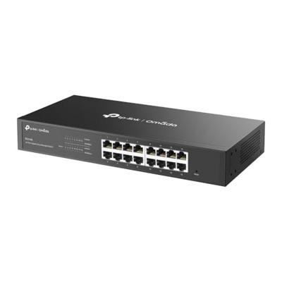 TP-Link ES216G 16-poorts Gigabit netwerkschakelaar, netwerkschakelaar, Omada Ethernet-schakelaar, Ethernet-splitter, metalen behuizing, eenvoudig cloudbeheer, stille werking, energiebesparend, desktop