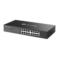 TP-Link ES216G 16-poorts Gigabit netwerkschakelaar, netwerkschakelaar, Omada Ethernet-schakelaar, Ethernet-splitter, metalen behuizing, eenvoudig cloudbeheer, stille werking, energiebesparend, desktop - thumbnail