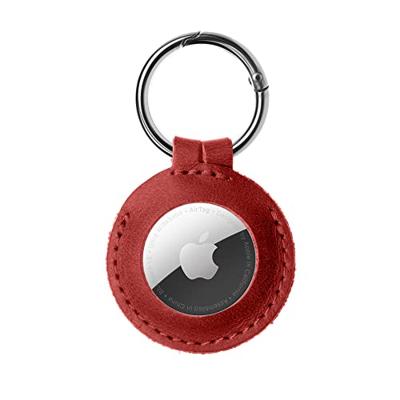 FIXED Leather Case for AirTag red