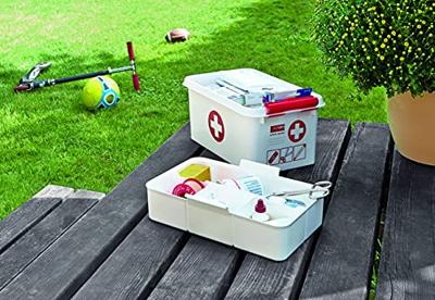 Sunware Q-line first aid box 6 liter met inzet wit/transp/rood - thumbnail