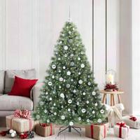 VidaXL Kunstkerstboom met 300 led met standaard groen 180 cm pe en pvc - thumbnail