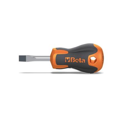 Beta 1201EN 6,5X30 Evox schroevendraaiers voor sleufsschroeven | extra-korte uitvoering | verchroomd | tip gebruneerd - 012011106 012011106