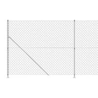 VidaXL Gaashek met flens 1,4x10 m zilverkleurig - thumbnail