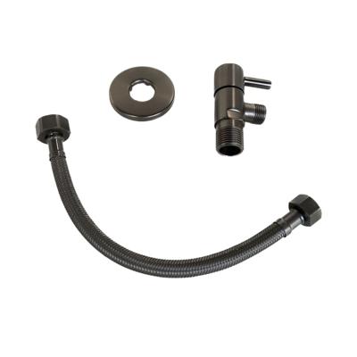 Hoekstopkraan BWS Brondby met Flexslang Gunmetal Hoekstopkraan BWS Brondby met Flexslang Gunmetal