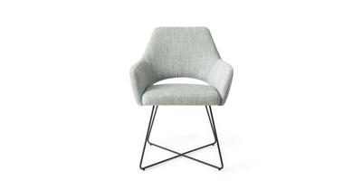 Jesper Home Yanai eetkamerstoel Soft Sage cross black