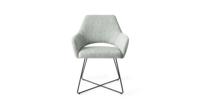 Jesper Home Yanai eetkamerstoel Soft Sage cross black - thumbnail