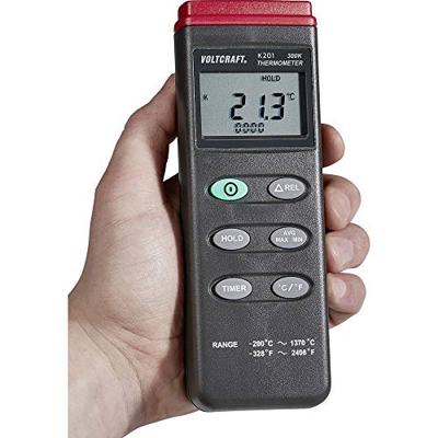 VOLTCRAFT K201 Temperatuurmeter -200 - +1370 °C Sensortype K VOLTCRAFT K201 Temperatuurmeter -200 - +1370 °C Sensortype K