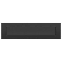 Briefplaat QUATTRO rechthoek zwart - thumbnail