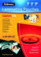 Fellowes lamineerhoes Capture125 ft 65 x 95 mm, 250 micron (2 x 125 micron), pak van 100 stuks - thumbnail