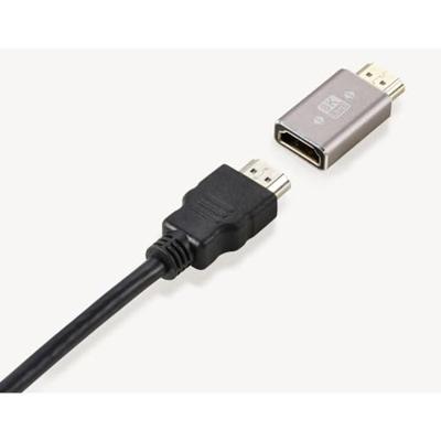 SpeaKa Professional SP-11302000 HDMI Adapter [1x HDMI-stekker - 1x HDMI-bus] Grijs UHD 8K @ 60 Hz, UHD 4K @ 120 Hz