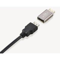 SpeaKa Professional SP-11302000 HDMI Adapter [1x HDMI-stekker - 1x HDMI-bus] Grijs UHD 8K @ 60 Hz, UHD 4K @ 120 Hz - thumbnail