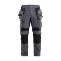 Blåkläder X1900 werkbroek denim stretch grijs/zwart maat 50 - thumbnail