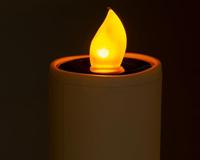 LED Solar kaars fakkel Ø4-H90cm wit - thumbnail