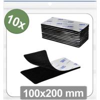 Quadrios 25CA659 Klittenband punten Om vast te plakken Haak- en lusdeel (l x b) 100 mm x 200 mm Zwart 10 stuk(s) - thumbnail