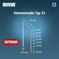 Novus Tools 042-0778 Nieten met fijn draad Type 53 800 stuk(s) Afm. (l x b) 10 mm x 11.3 mm - thumbnail