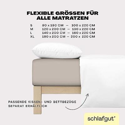 Schlafgut Schlafgut EASY Jersey Elasthan Hoeslaken M - 120x200 - 130x220 496 Sand Mid - thumbnail