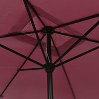 Parasol met metalen paal 300x200 cm bordeauxrood - thumbnail