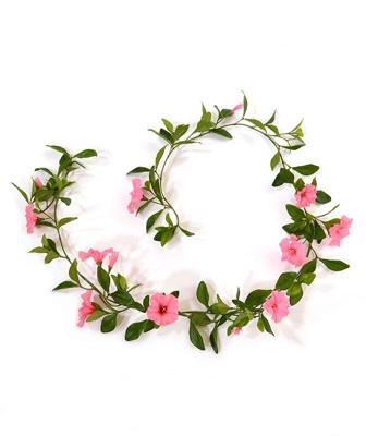 Petunia Guirlande deluxe kunsthanger 180cm - roze