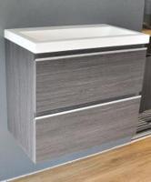 Shall onderkast 60 x 36 cm houtnerf grijs - thumbnail