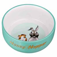 TRIXIE VOERBAK HONEY & HOPPER KERAMIEK ASSORTI 11 CM 250 ML 4 ST - thumbnail